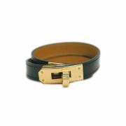 Brugt sort Hermès læderarmbånd