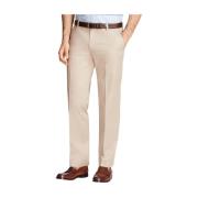 Beige Stretch-Bomuld Chinos