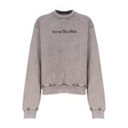 Grå Bomuldsfleece Sweater