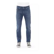 Logo Button Regular Fit Jeans