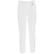 White Viscose Jeans Pant - Hvid Viskose Denim Bukser