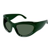Grønne wrap-around solbriller