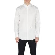 Hvid Stretch Bomuld Formel Skjorte