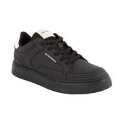 SNK Tumbled Calf Leather Nero Sneakers