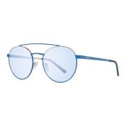 Blå Runde Solbriller til Mænd