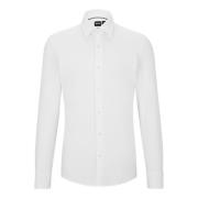 Hvid Slim Fit BOSS Skjorte med Fugtstyring