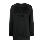 Scuba Effekt Sweater med Broderet Logo