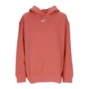 Fleece Hoodie Essential Collection Madder Root/White