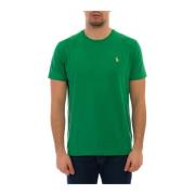 Lifeboat Green Bomuld T-shirt med Broderet Logo