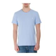 Elite Blue Slim Fit Bomuld T-shirt