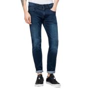 Mørkeblå Hyperflex Slim Fit Jeans