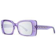 Lilla solbriller til kvinder med spejlede linser