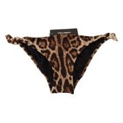 Brun Leopard Print Bikini Bund