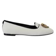 Hvide Velvet Slip Ons Ballerinaers Ballerinaer Ballerinaer