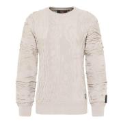 Ensfarvet Rund Hals Pullover D`Andrea