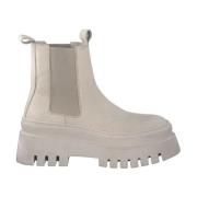 Beige Lukkede Booties til Kvinder