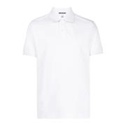 Hvid Polo T-shirt med Broderi