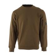 Brun Diagonal Fleece Sweater til Mænd