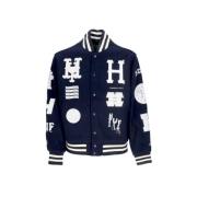 Varsity Jacket Navy Streetwear Hoodie
