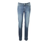 Klassiske Slim-Fit Blå Denim Jeans