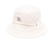 Hvid Denim Vask Bucket Hat