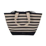 Stribet Shopper Taske