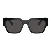 Mørkegrå firkantede solbriller til mænd