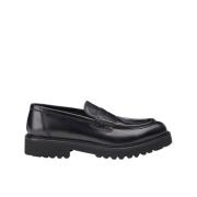 Sort Kalveskind Penny Loafers