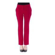 Fuchsia Polyester Jeans Pant