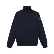 Herre uld- og kasjmir turtleneck sweater