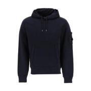 Bomuld Fleece Hoodie med Kængurulomme