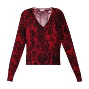 Python Print V-Hals Sweater