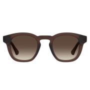 Gennemsigtige brune pude design solbriller