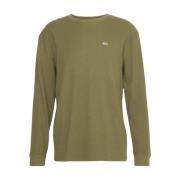 Grøn Langærmet Honeycomb T-Shirt