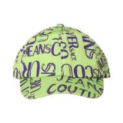 Grøn Bomuld Logo Couture Hat til Mænd