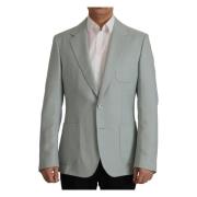 Lysgrøn Cashmere Silke Blazer