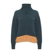 Fjerbesat High Kick Sweater