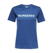 Blå T-shirt - Regular Fit - Egnet til alle temperaturer - 96% bomuld -...
