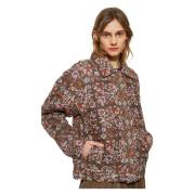 Flora quiltet print jakke