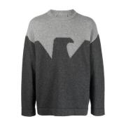 Grå Pullover Sweater