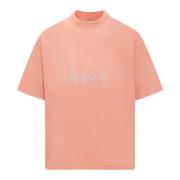 Oversize Crew Neck T-Shirt med Frontprint