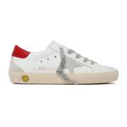 Hvide og Røde Super Star Sneakers