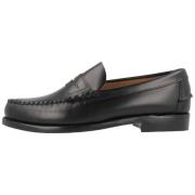 Klassiske sorte læder loafers