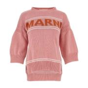 Rosa bomuldssweater - Stilfuld og behagelig
