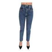 Indigo Jeweled Stone Jeans