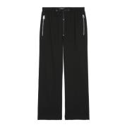 Jersey track pants wide