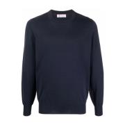 Besætningshals -bomulds sweater