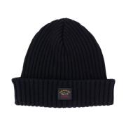 Ribbet uld beanie