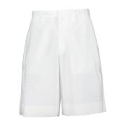 Oversized Poplin Bermuda Shorts