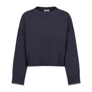 Blå Cashmere Sweater til Kvinder